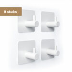 Baulk ophanghaken wit 8 stuks